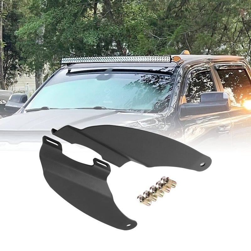 Wsays Upper Windshield Mount Bracket Compatible with 52'' Curved LED Light Bar Compatible with DODGE RAM 1500/2500/3500 2009-2018 4th Gen, Fit RAM 1500 Classic 2019-2024 - Image 1